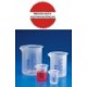 Vaso de PP forma baja graduacion azul 250ml Kartell