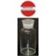 Frasco de vidrio claro boca ancha 60ml Luzeren