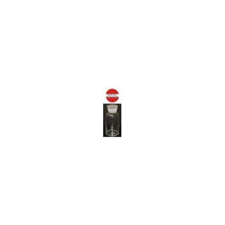Frasco de vidrio claro boca ancha 60ml Luzeren