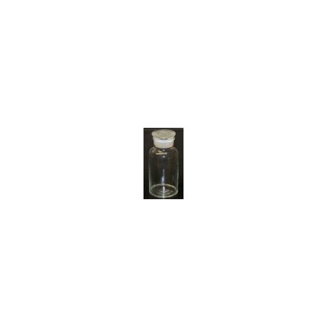 Frasco de vidrio claro boca ancha 125ml Luzeren