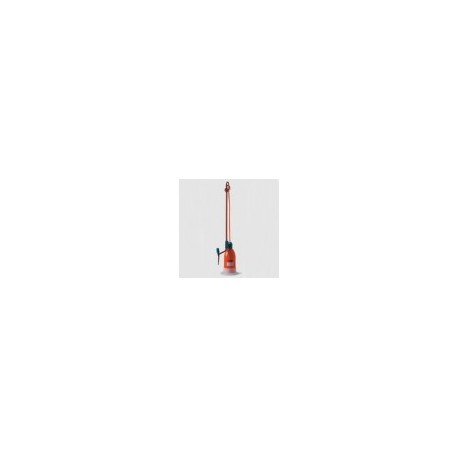 Bureta automatica ambar 50ml con llave de teflon Isolab