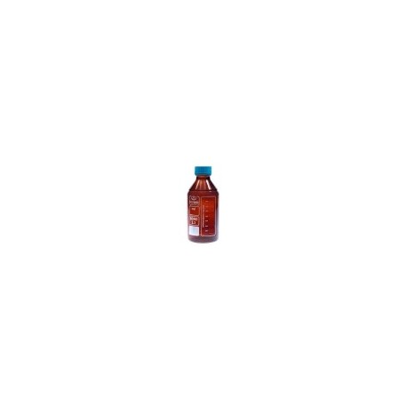 Frasco de vidrio ambar con tapa rosca 500ml Isolab
