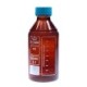 Frasco de vidrio ambar con tapa rosca 2L Isolab