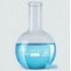 Matraz de vidrio fondo plano 1L Isolab