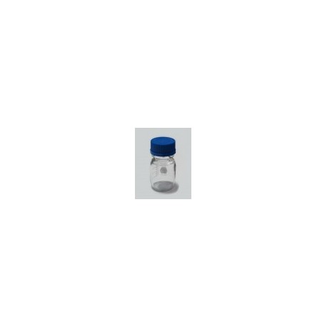 Frasco de vidrio claro graduado 100ml KIMAX