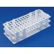 Gradilla de PP blanca 60 tubos de 16mm Kartell