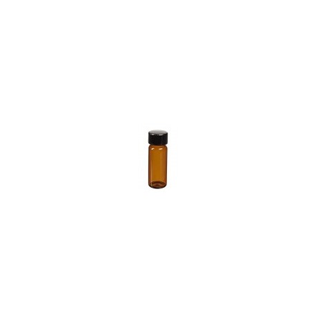Vial de vidrio ambar 7.4ml con tapa rosca KIMBLE