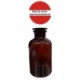 Frasco de vidrio ambar 100ml TECHNOSKLO