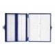 Caja de plastico azul para 100 Portaobjetos Heathrow